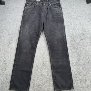 AG Adriano Goldschmied Pants Mens 34x32 Grey The Graduate Tailored Leg Corduroy
